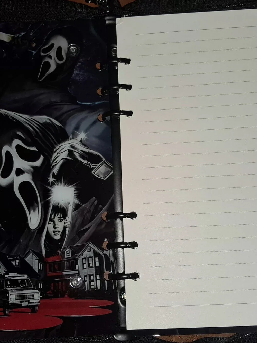 New! A5 Size GHOST FACE Acrylic Shaker Notebook